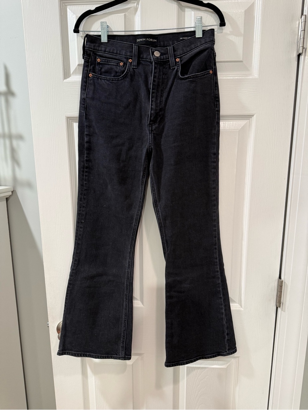 Denim Forum Black Flared Jeans